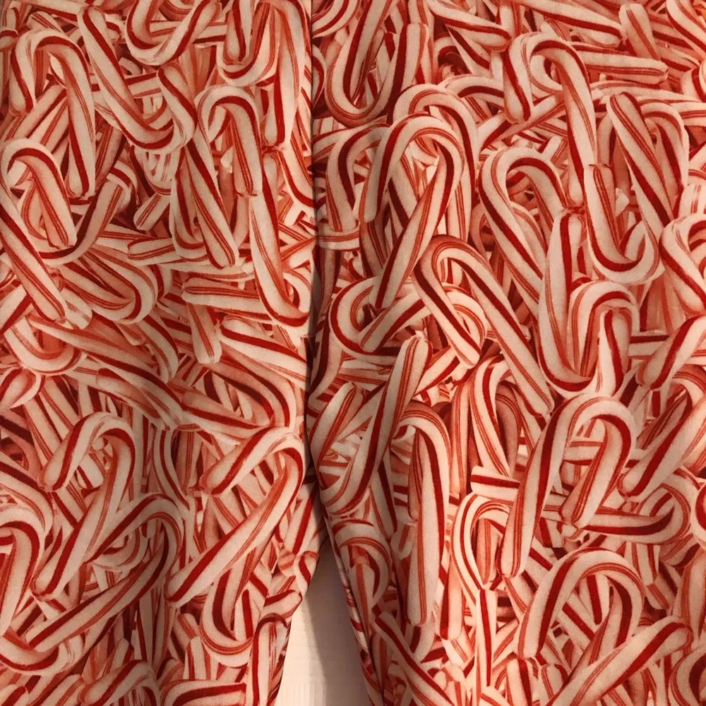 Children’s place‎ candy cane leggings dance polyester spandex girls 7/8 Medium